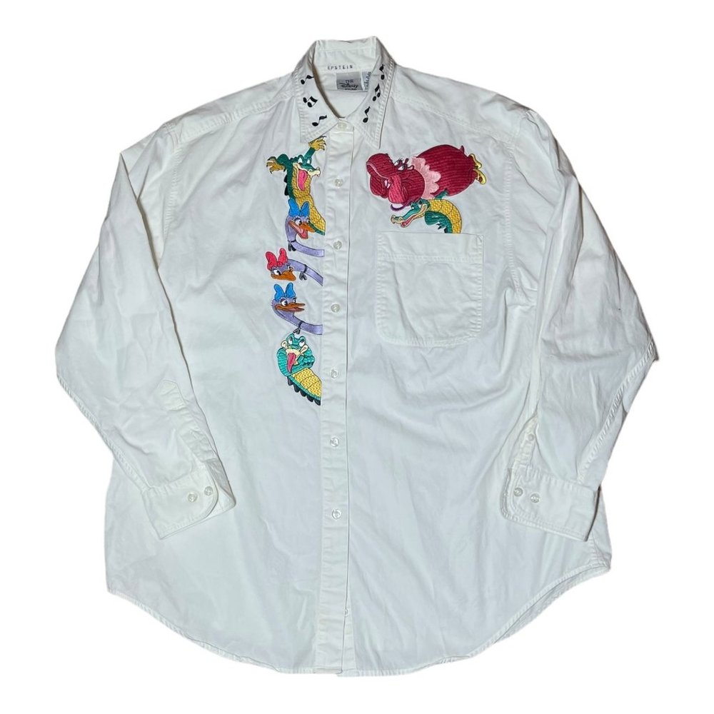 VTG 90s Disney Store Rare Fantasia Embroidered Shirt